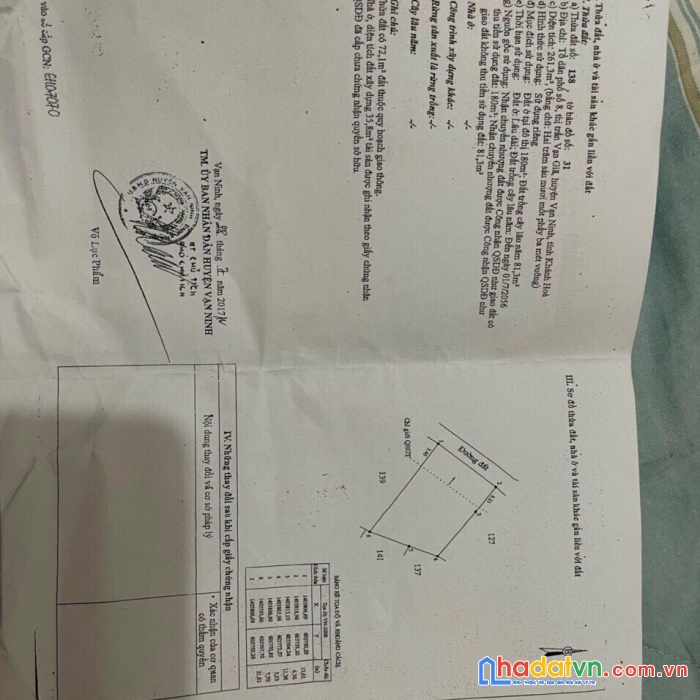 Bán đất vuông vắn sát biển đường ô tô   trung tâm thị trấn trấn vạn gĩa vạn ninh lh 0985451850 xuân xuyên