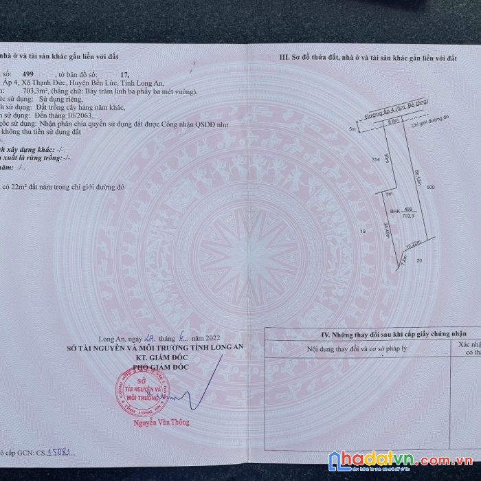 Hàng hot cho các chủ đầu tư đất vườn ấp 4 thạnh đức, bến lức, long an