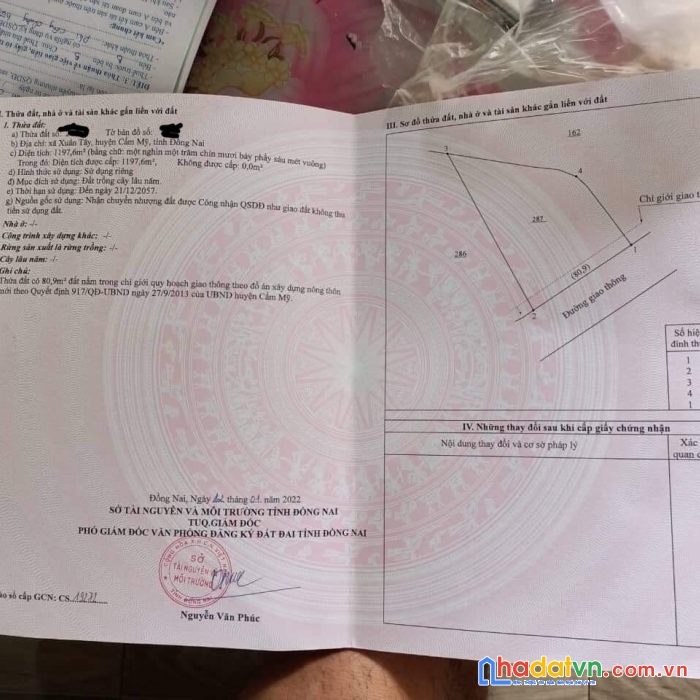 Sở hữu ngay lô đất vị trí đắc địa tại huyện cẩm mỹ, tỉnh đồng nai.