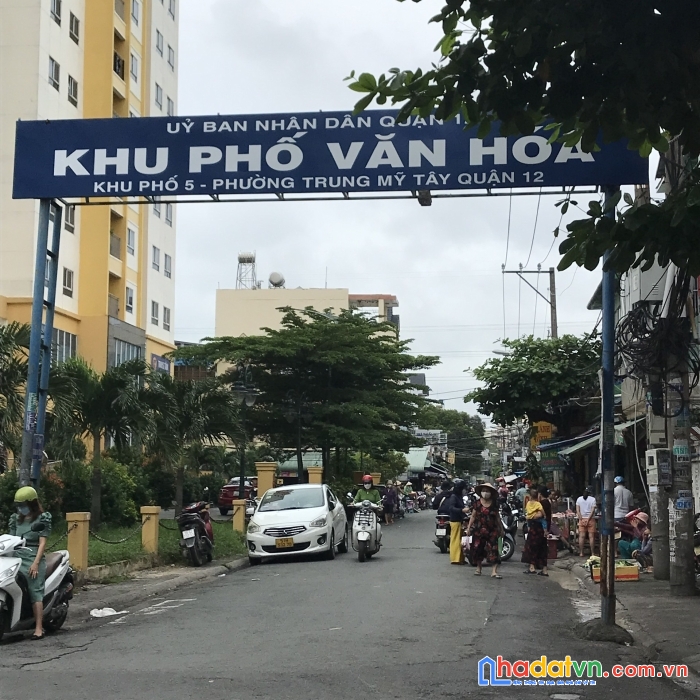 Bán nhà quận 12- trung mỹ tây- 86m2. khu phân lô đẹp.