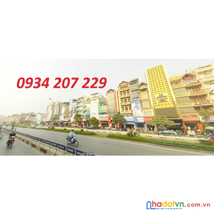 Đất 185m2 mặt phố xã đàn - giá 320 tr/m2