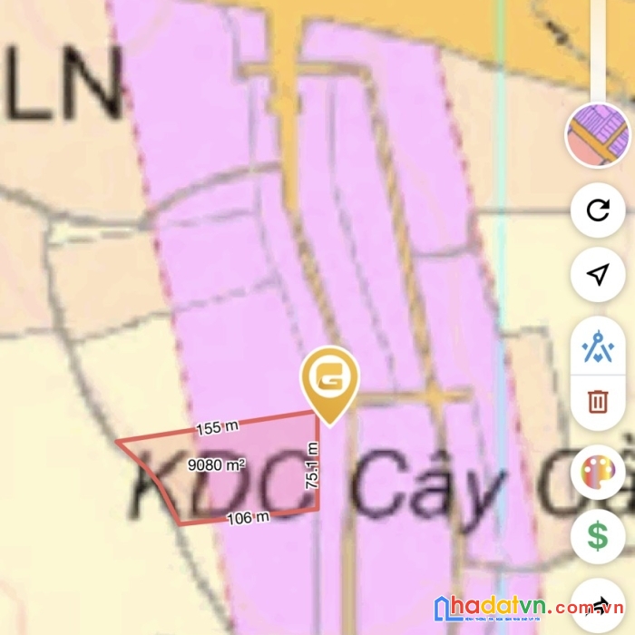 Sở hữu ngay lô đất có 75m mặt tiền đường nguyễn thông giá siêu đầu tư