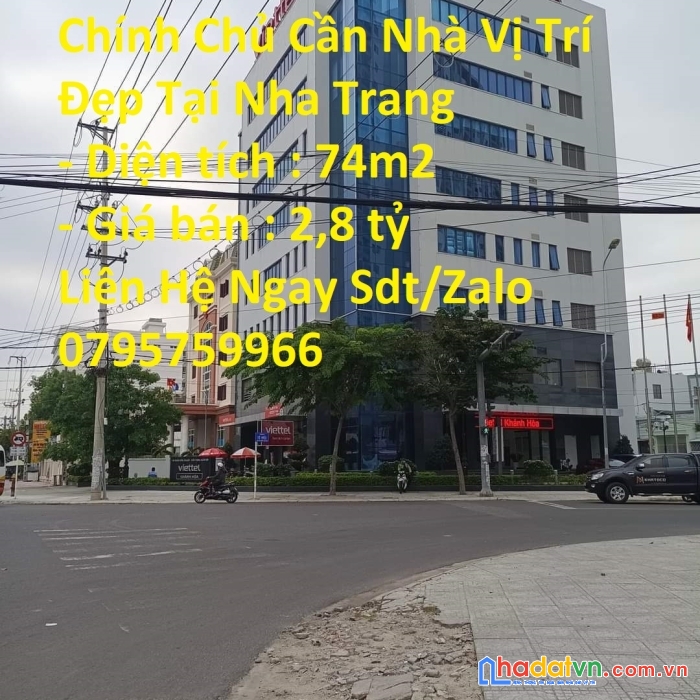 Chính chủ cần nhà vị trí đẹp tại nha trang