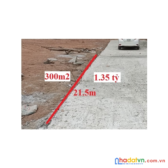 .đất hòa vang 300m2. ô tô vào, ngang 22. 1.35 tỷ