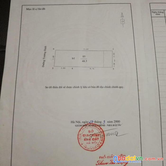 Mặt phố trương định, lô góc, kd ngày đêm, dt 50m giá 13 tỷ xx