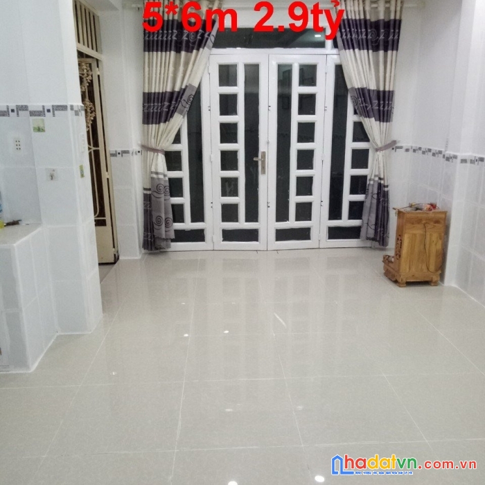 Nhà (5x6m) trệt/lầu hẻm thông đường ưu long p11q8