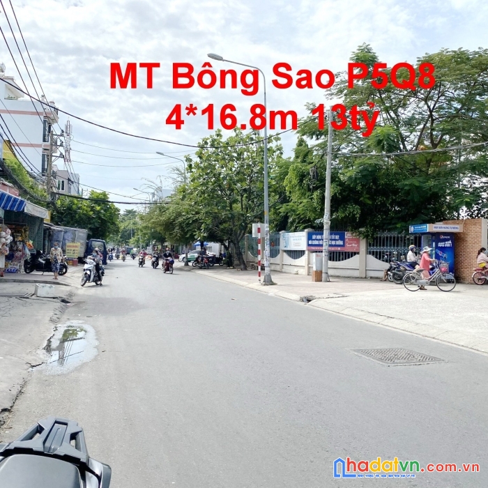 Nhà mặt tiền chính bông sao 4x17m p5, q8 giá 13 tỷ
