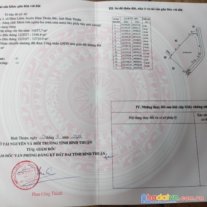 Chủ cần bán 2 lô đất liền kề tại hàm liên, hàm thuận bắc, bình thuận.