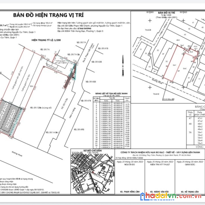 Bán 367m2 thổ cư đường phạm viết chánh, quận 1