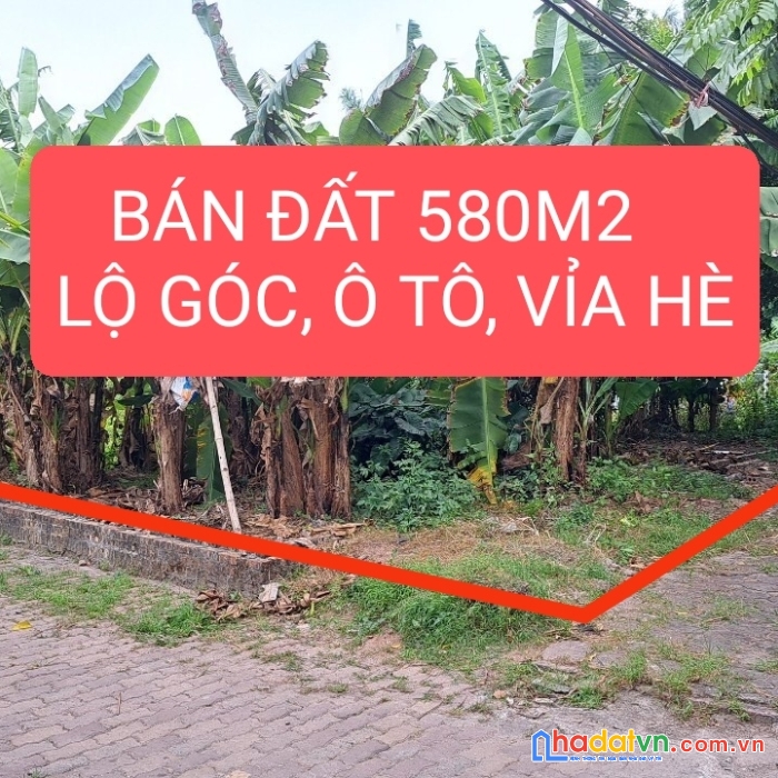 Bán đất siêu hiếm bc-ngọc thuỵ-lb, lô góc, ô tô tránh, vỉa hè 3m, 580m2x13m