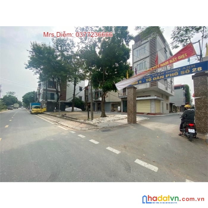 Tầm 3 tỷ, mrs diễm bán 50m đất lô góc tổ 28 thị trấn đông anh, hà nội. phân lô, vỉa hè