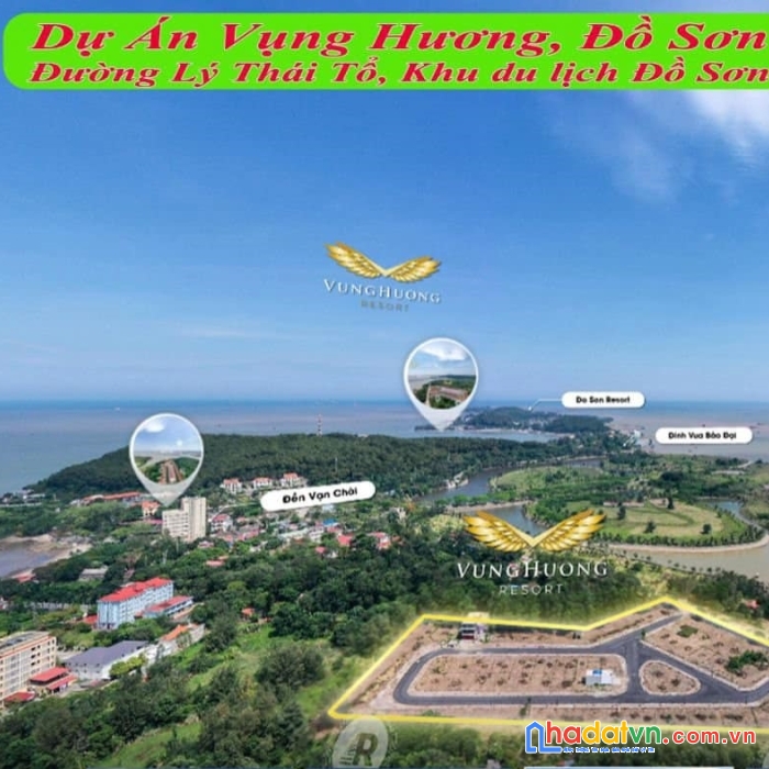 Sổ đỏ 152m2 mặt đường đối diện biển đồ sơn, hải phòng 3xtr