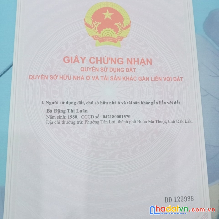 Chính chủ cần bán đất vị trí đẹp tiềm năng cao tại : tỉnh đắk lắk