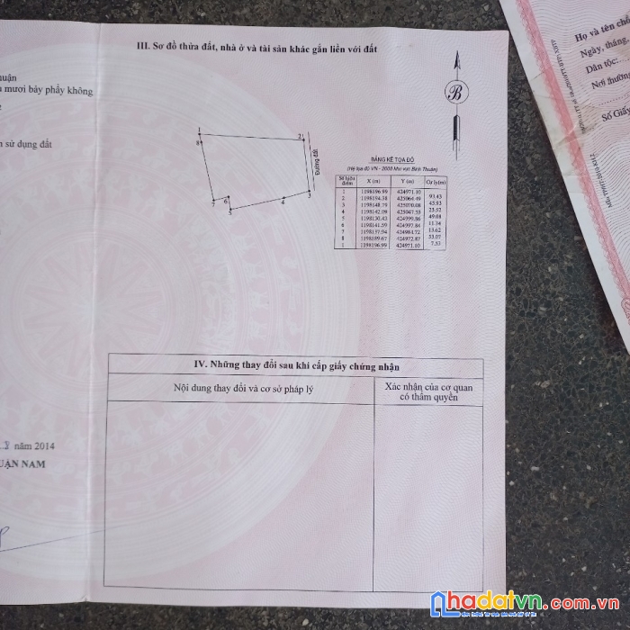 Bán gấp đất vị trí đẹp xã tân lập, hàm thuận nam, bình thuận