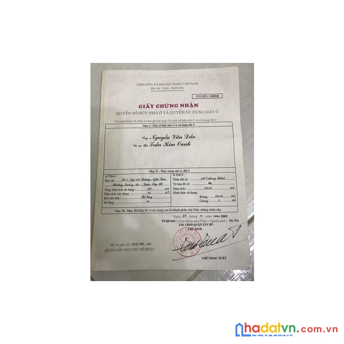 Chính chủ cần bán nhà đất phường quảng an quận tây hồ hà nội