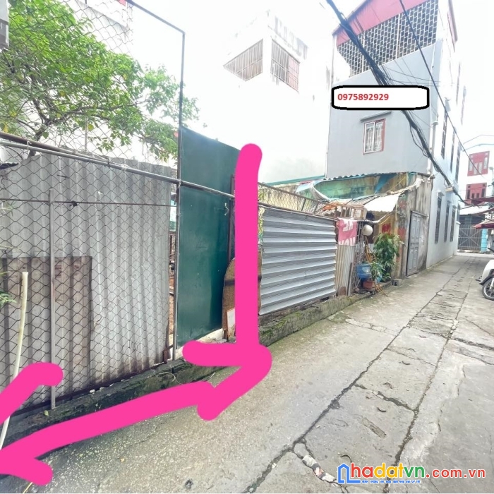 Bán mảnh đất phố hồng tiến, long biên * 45 m2 * mt 5 m * 3 tỷ 1 * ngõ thông, ô tô 7 chỗ vào