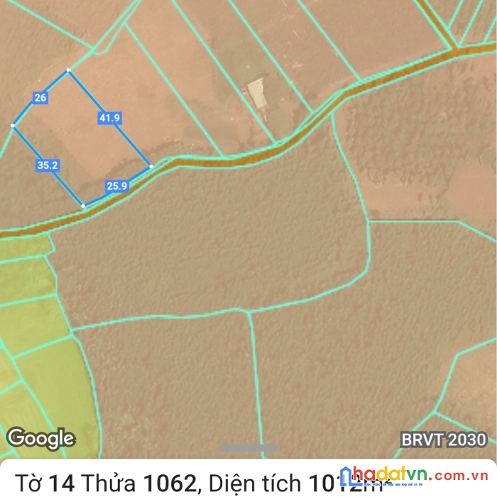 Đất vườn ngay kcn đất đỏ, tỉnh bà rịa vũng tàu. 1.000m2, có đường trên sổ giá chỉ có 1tyr6.