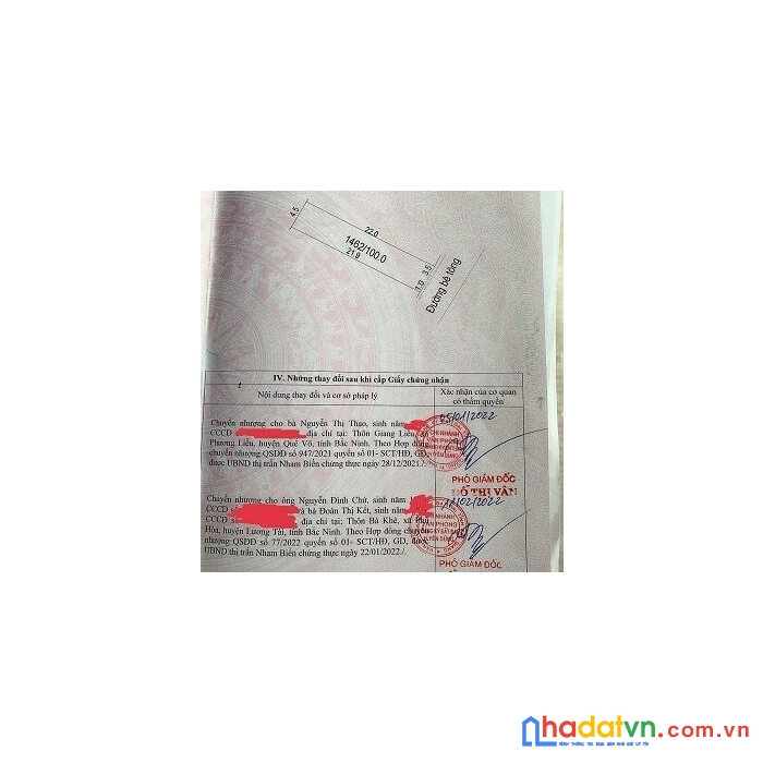 Chính chủ cần bán lô đất tại thị trấn nam biền