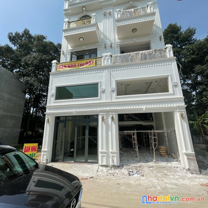 Bán nhà 1 trệt 1 lửng 2 lầu 65m2 shr thổ cư đường ô tô (p. tân tiến)