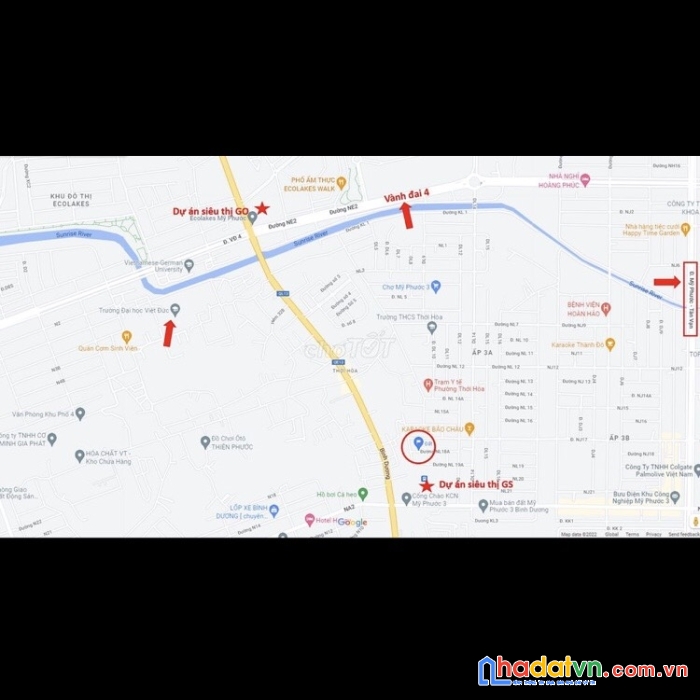 Bán đất chính chủ khu l52 ngay cổng mỹ phước 3