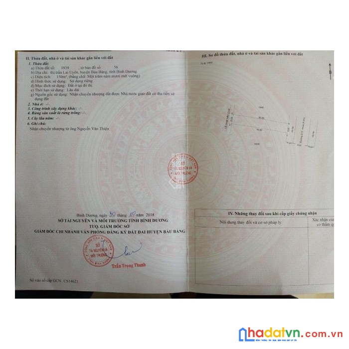 Chủ gửi ra lô đất d15-5a bàu bàu bình dương
