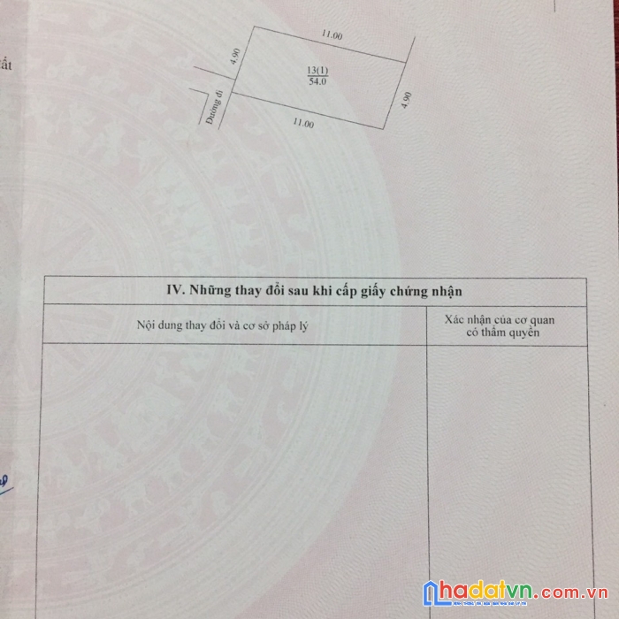 Đất hoàng liệt hoàng mai 54m2, mặt tiền 5m, gần ô tô, sổ vuông, giá đầu tư
