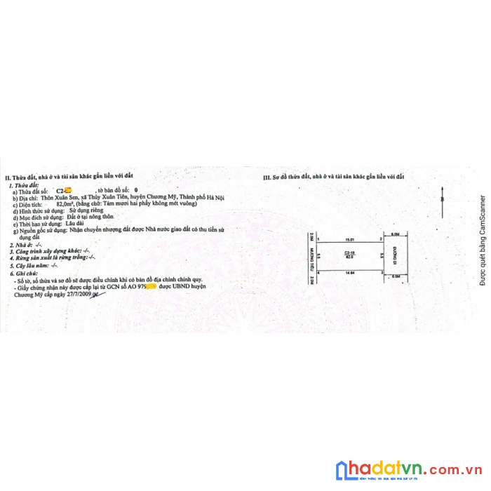 Chính chủ cần bán đất phân lô khu sỹ quan đặc công ck2