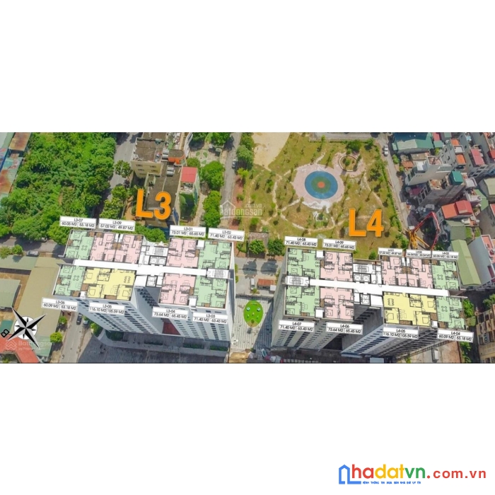 Cần tiền bán gấp căn 2pn 76m2 - 2 ban công ,view đẹp nhất tòa l4 thuộc dự án le grand jadin. giá