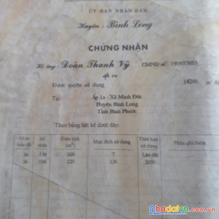 Bán căn nhà đẹp vị trí đắc địa tại huyện hớn quản, tỉnh bình phước