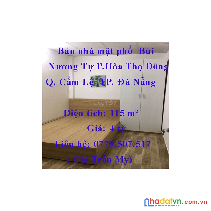 Bán nhà mặt phố  bùi xương tự hòa thọ đông cẩm lệ