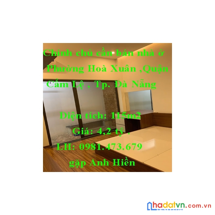 Chính chủ cần bán nhà ở phường hoà xuân ,quận cẩm lệ , thành phố đà nẵng