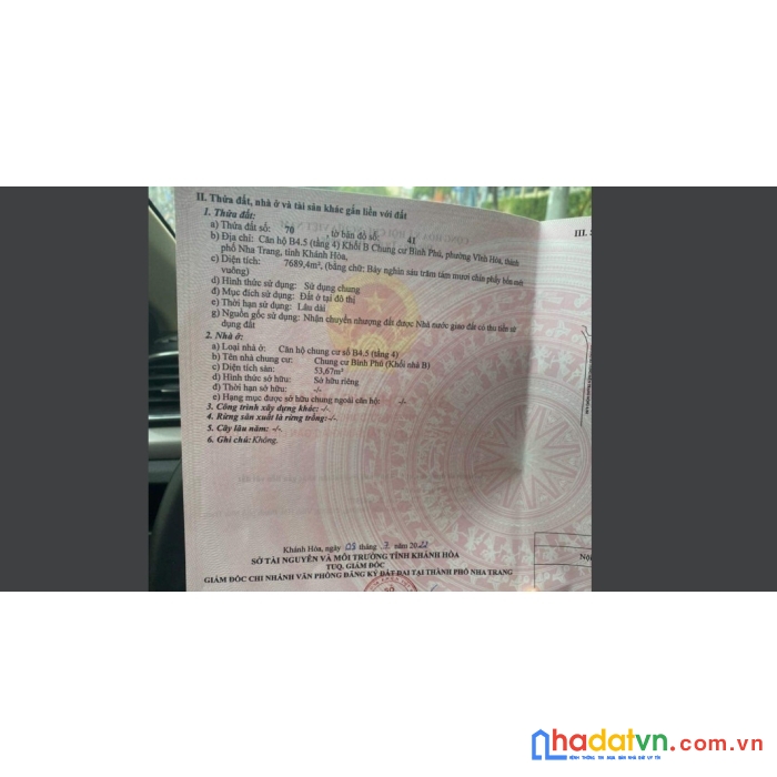 Bán căn hộ chung cư bình phú 2, đường nguyễn chích, phường vĩnh hòa, nha trang, khánh hòa