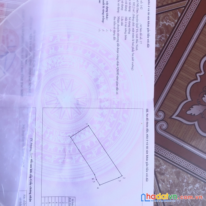 Chính chủ bán đất mộ đạo quế võ bắc ninh diện tích 102,3m2 mặt tiền 6m