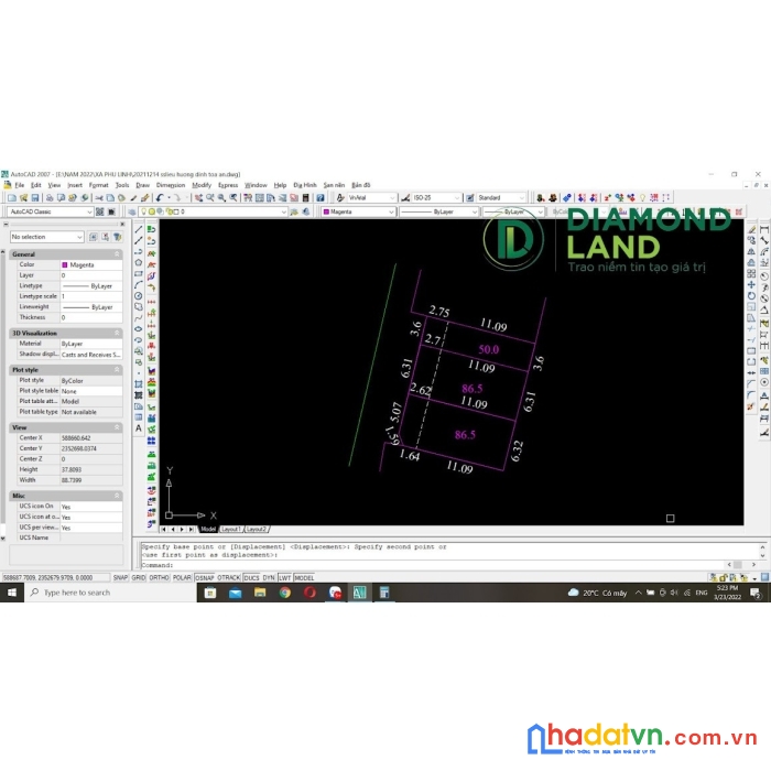 Cần bán gấp 86,5m2 phù mã phù linh sóc sơn đường 4m thông thoáng