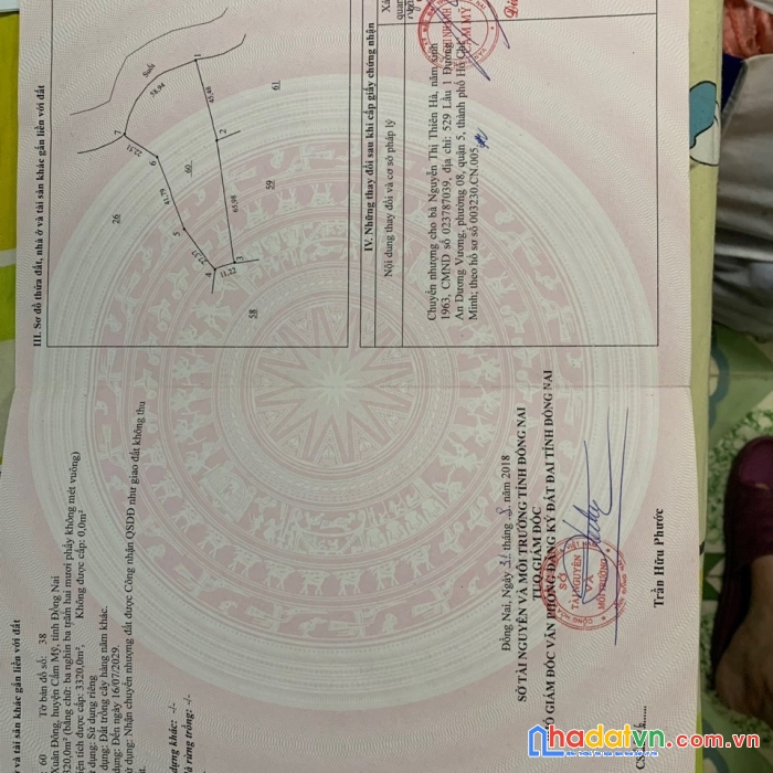 Bán ngay lô đát mt đường đang mở rộng 32m. dt 3320m2. giá 1,3 tỷ.