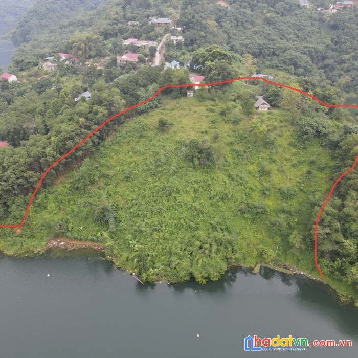 Bán đất nghỉ dưỡng bám hồ view số 1 tại lòng hồ hòa bình 7466m2 giáp thành phố hoà bình giá 1x tỷ