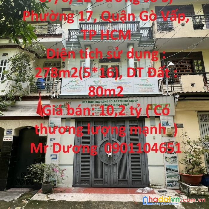 Chính chủ  cần bán căn nhà siêu đẹp vị trí tại quận gò vấp, tp hcm