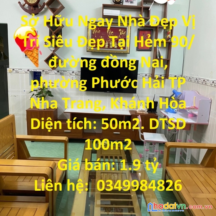 Sở hữu ngay nhà đẹp vị trí siêu đẹp tại đường đồng nai  phường phước hải tp nha trang