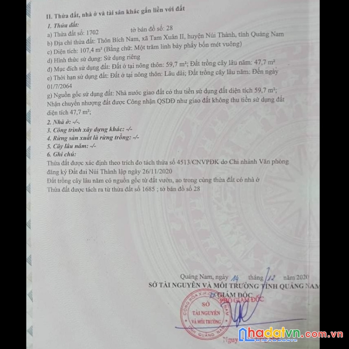 Chính chủ bán đất tại tam xuân ii, núi thành, quảng nam