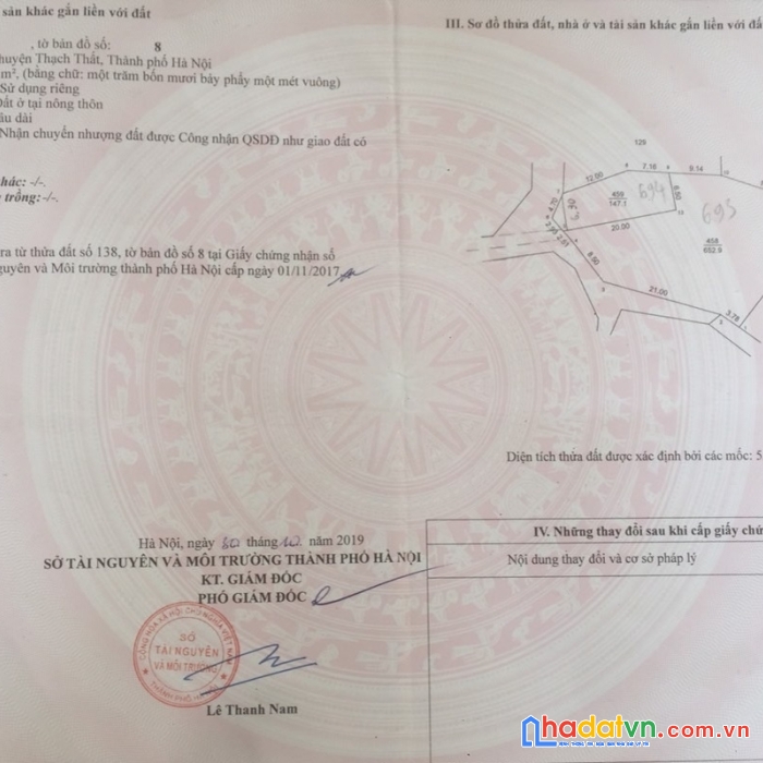 Cần thanh khoản mảnh đất 147m thôn 2 để trả nợ ngân hàng - giá rẻ nhất khu vực