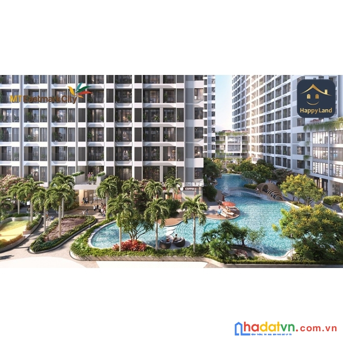 Mua ngay căn hộ 1pn + 1 tại mt eastmark city, giá chỉ 42tr/ m2