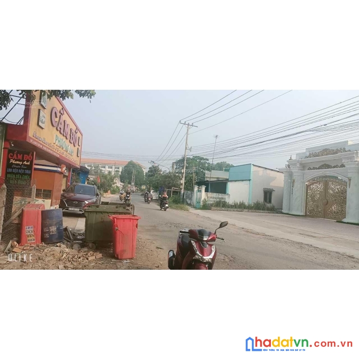 Đất mặt tiền kinh doanh vị trí vip của phú an, bến cát, bình dương.