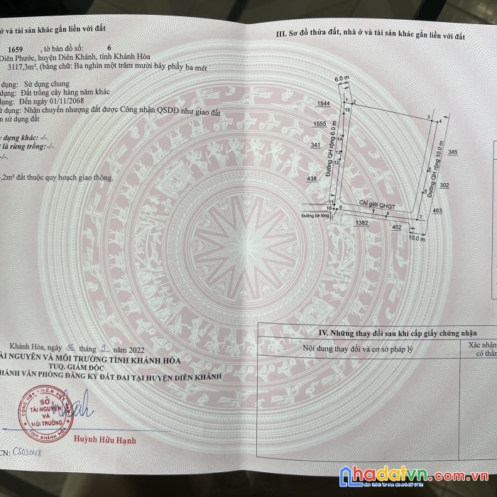 Sở hữu ngay lô đất đẹp tại xã diên phước, huyện diên khánh, khánh hòa