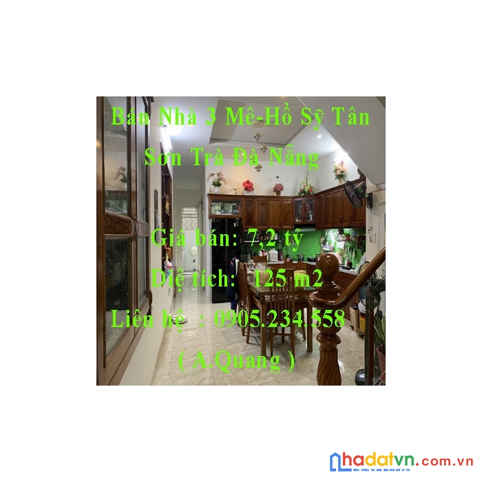 Bán nhà 3 mê-hồ sỹ tân-sơn trà-tâm huyết