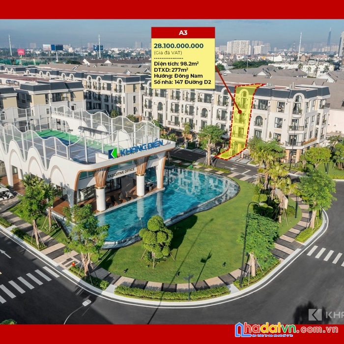 Bán căn nhà mẫu a3 dự án classia khang điền