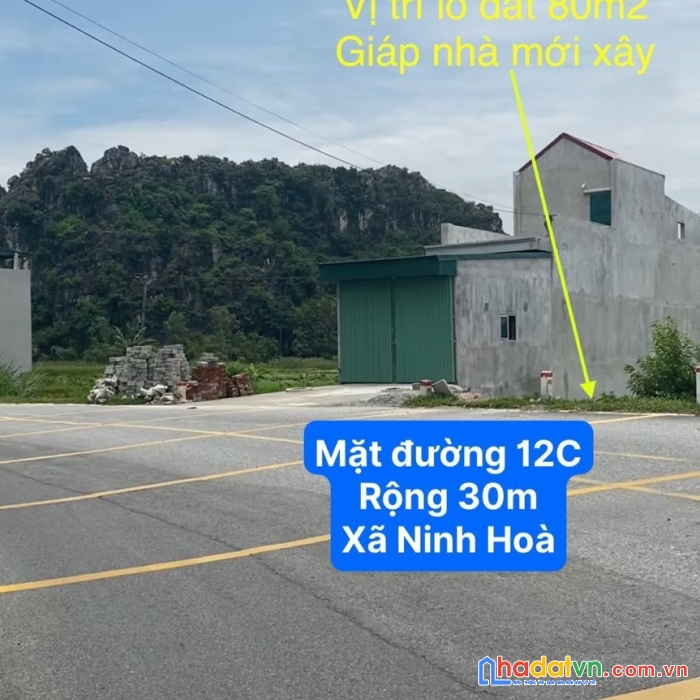 Đất chính chủ - mặt tiền đường 12c - siêu đẹp - giá đầu tư tại ninh bình