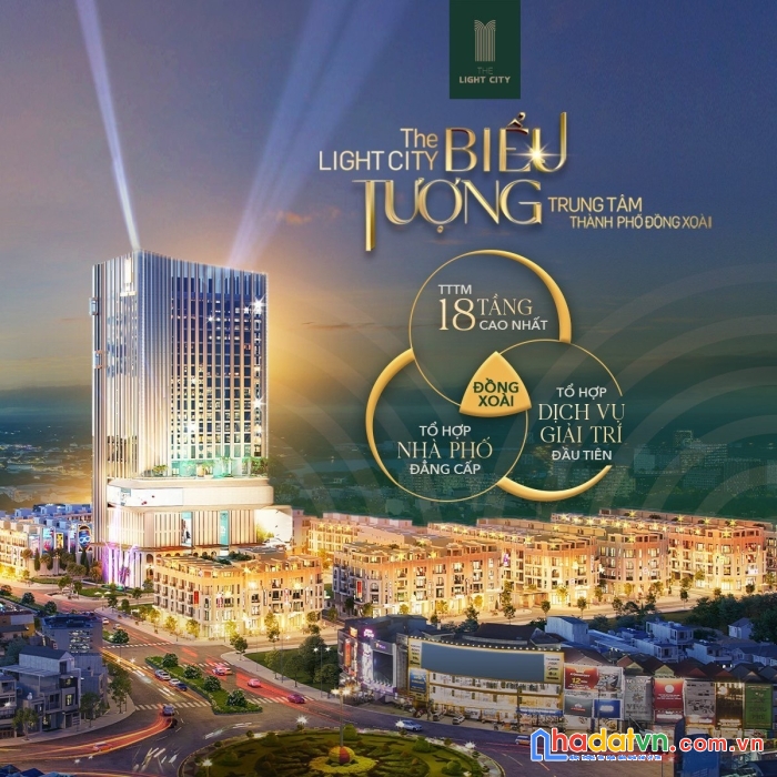 Nhà phố thương mại the light city đồng xoài bình phước, tiện ích tttm 18 tầng