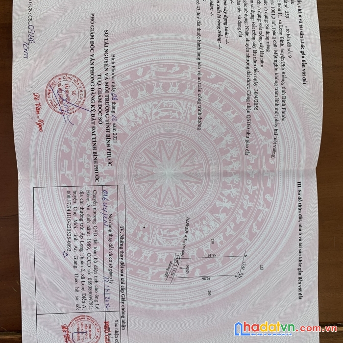 Chủ gửi bán lô đất long bình phú riêng bình phước