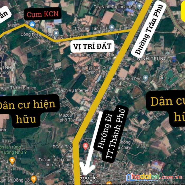 Chỉ 580tr đất tp tây ninh diện tích 150m2 đất thổ cư