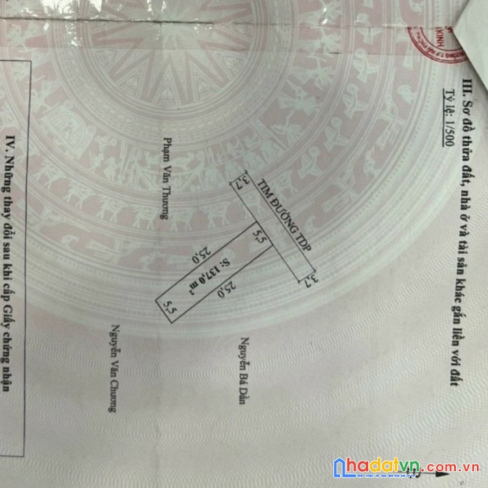 Lô đất 137m2 mặt đường nhựa  hải thành 2 hơn 2 tỷ